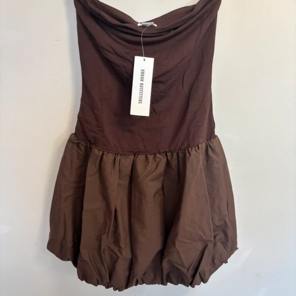 Urban Outfitters Chocolate Strapless Dress